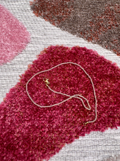 Mini Prehnit Edelsteinkette