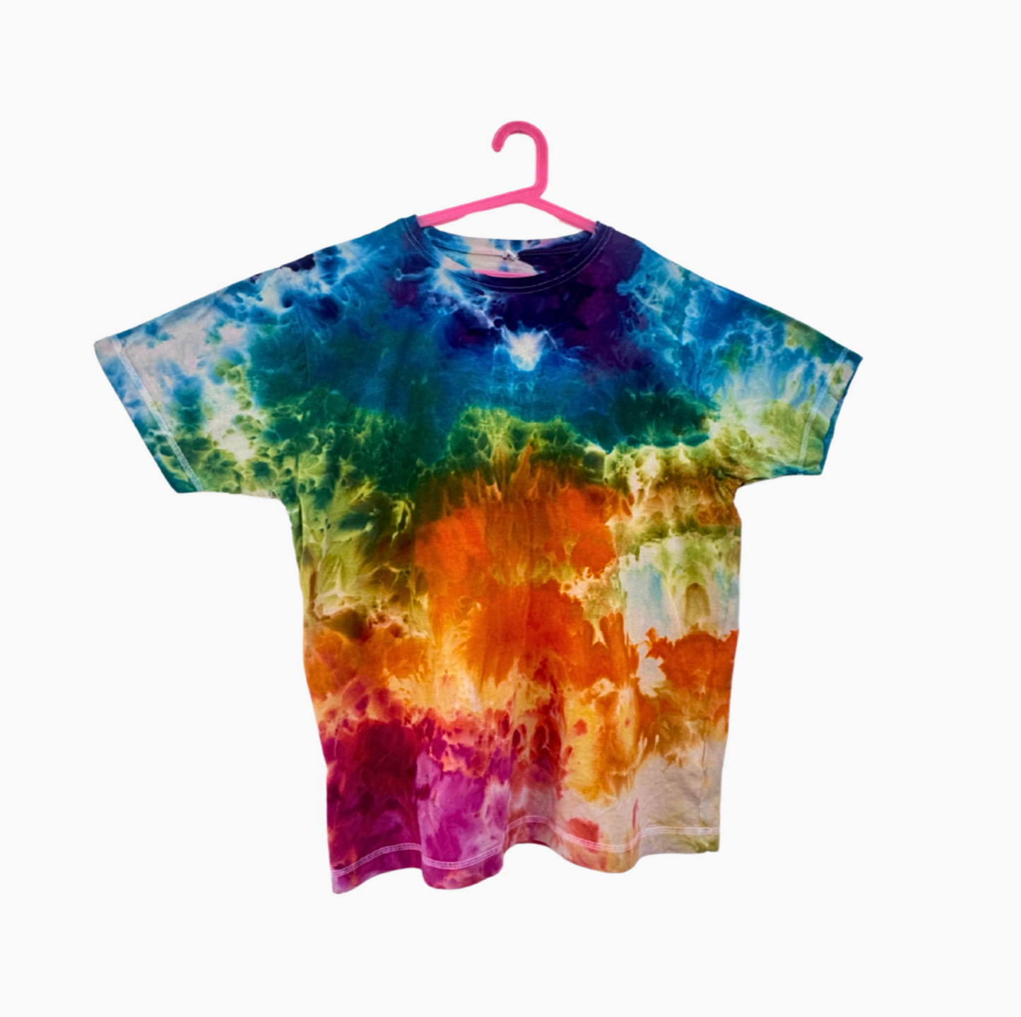 Ice Dye T.Shirt Rainbow in XL