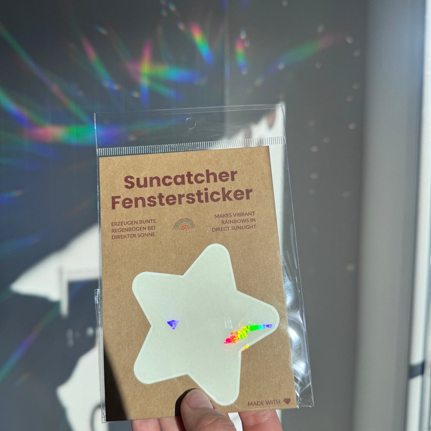 Suncatcher Fenstersticker Stern