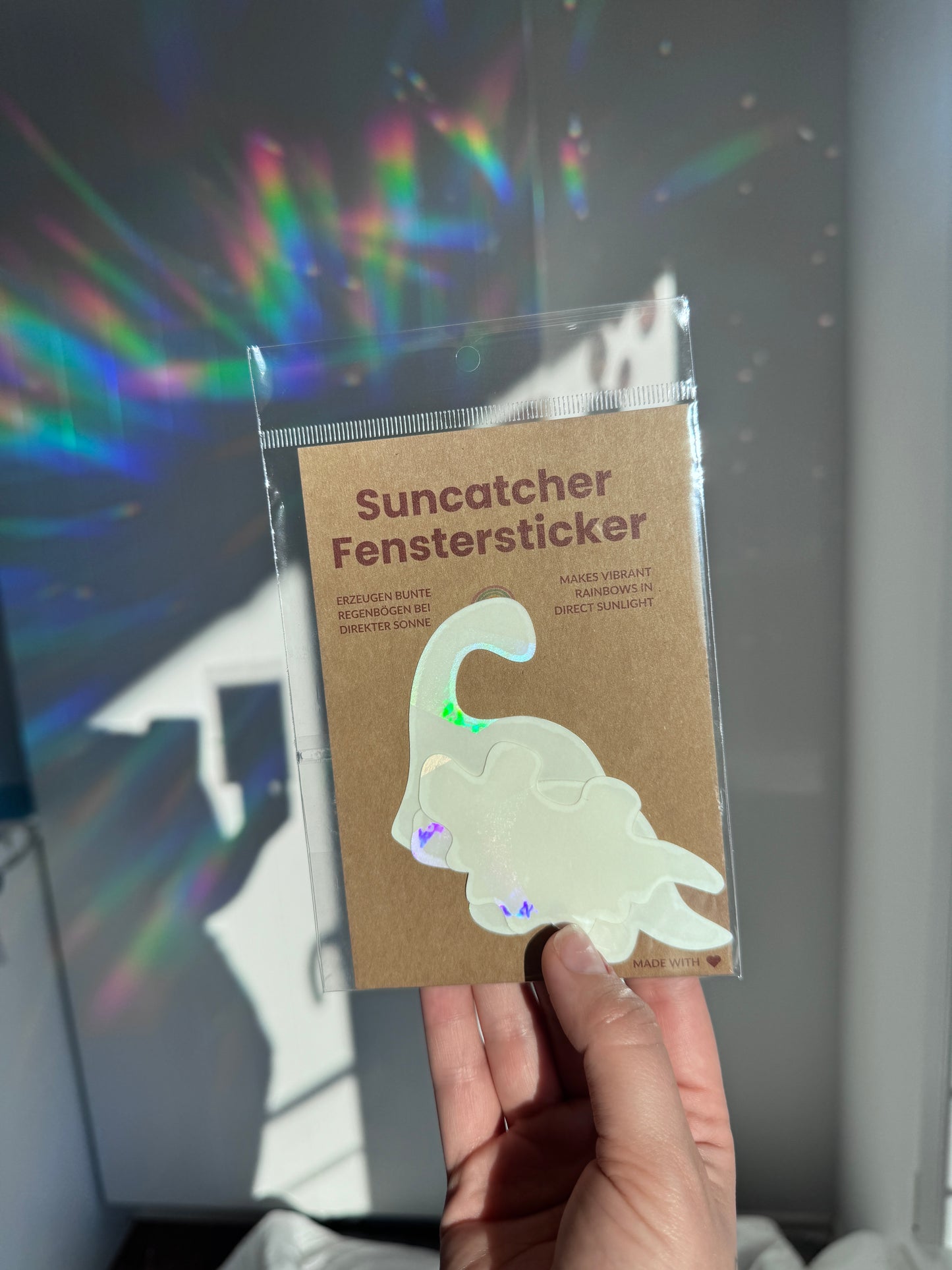 Suncatcher Fenstersticker 3er Set Dinos