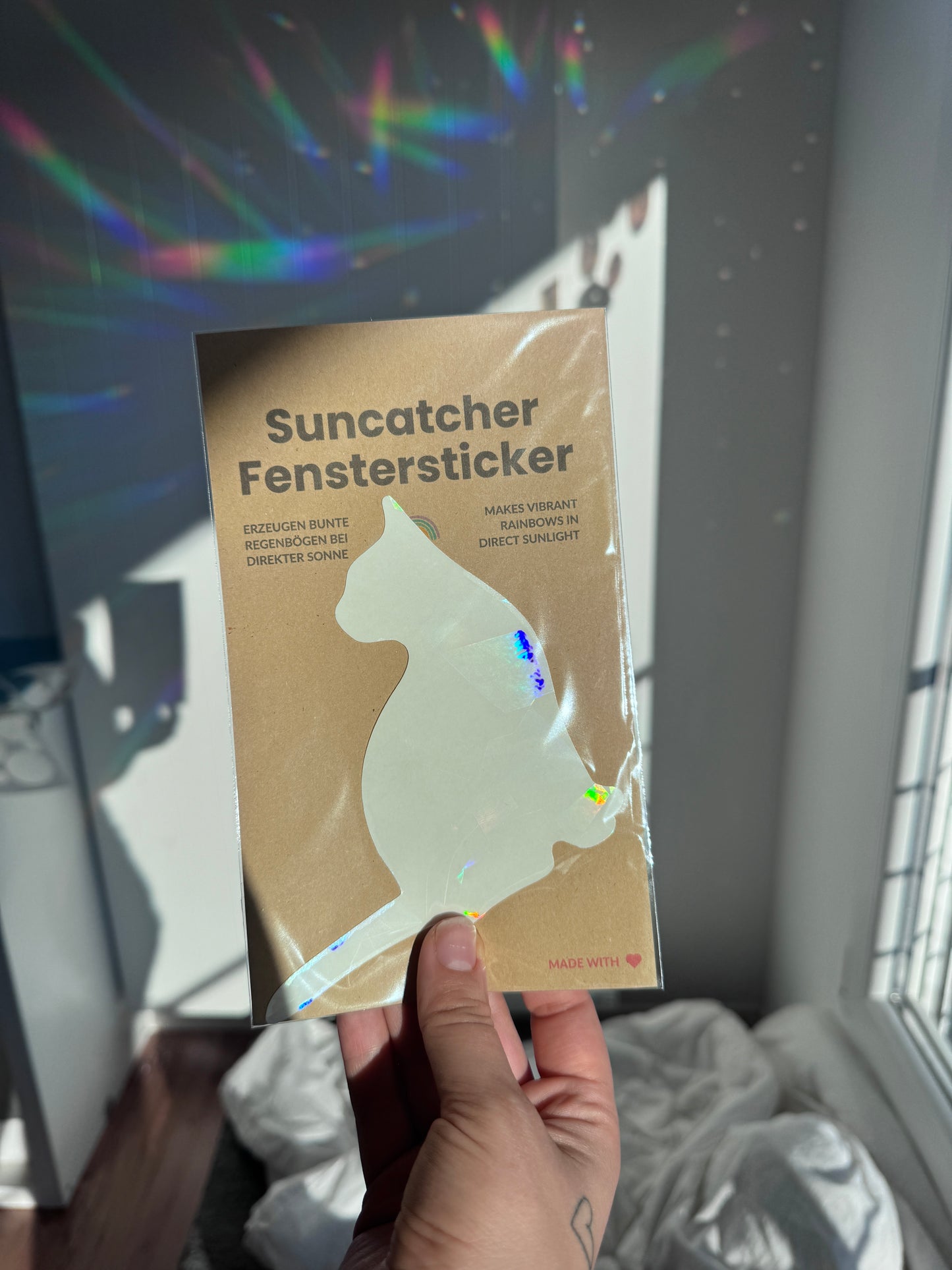 Suncatcher Fenstersticker XL Katze