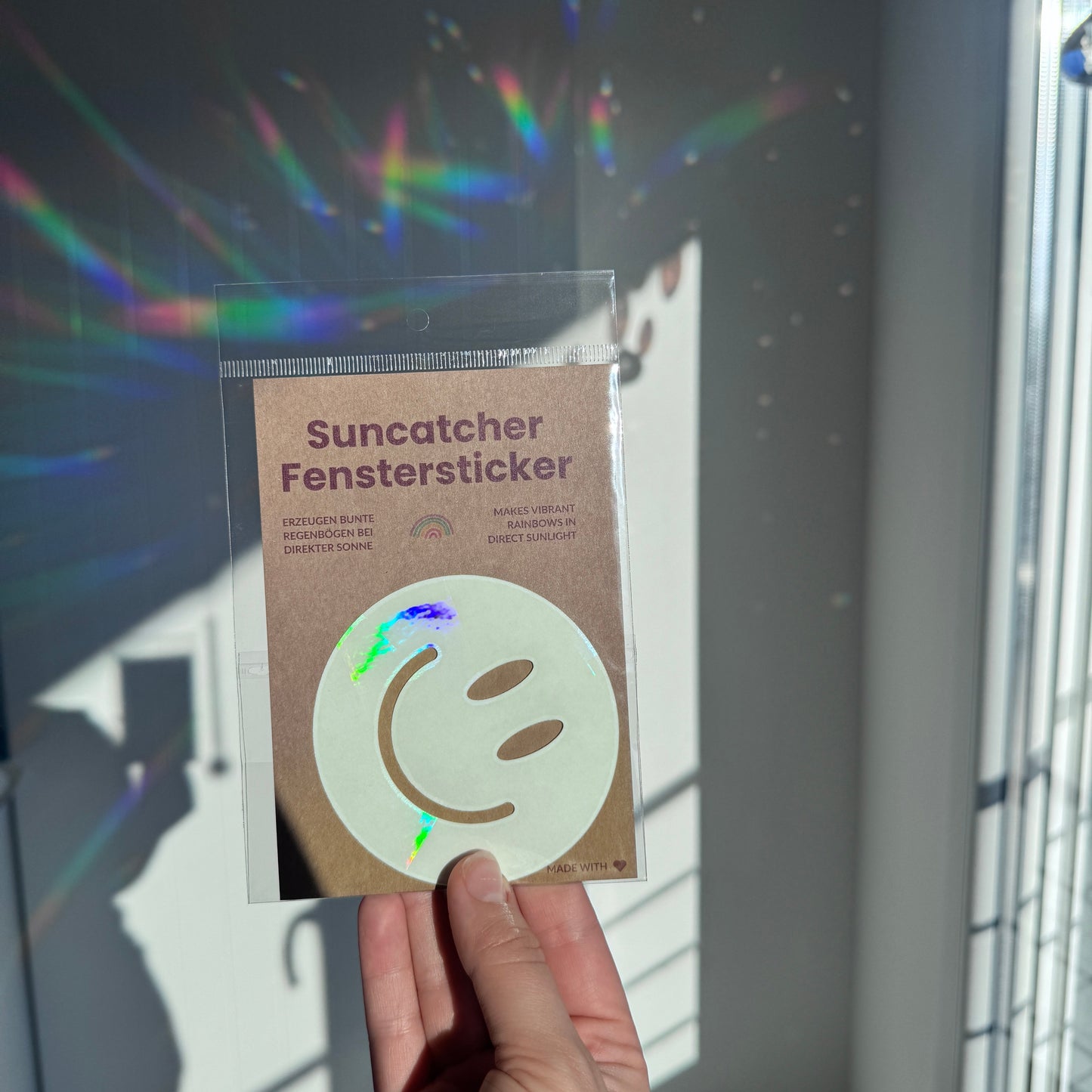 Suncatcher Fenstersticker Happy