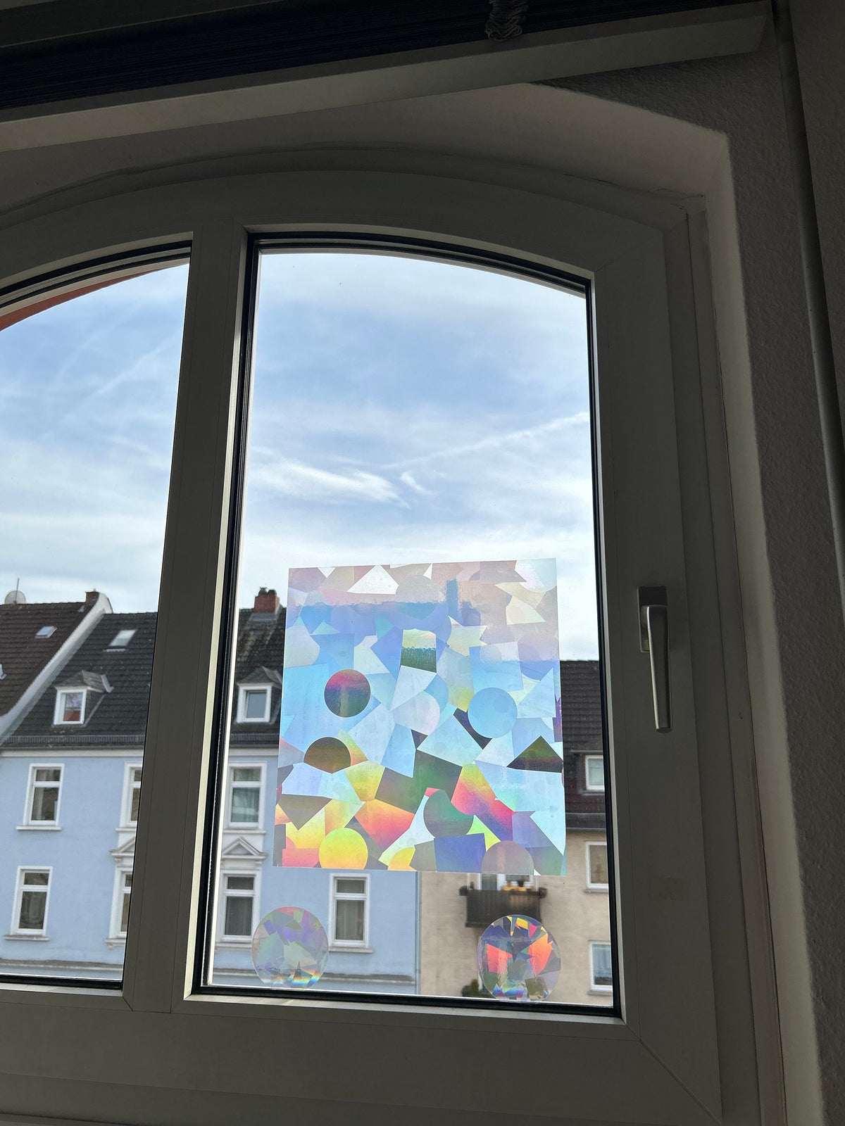 Sun Catcher YUXIANLB 42 Stück Prisma Fensteraufkleber, Suncatcher Sticker Fenstersticker Folie Fenster